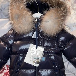 Brand new moncler never worn still in plastic 9-12months